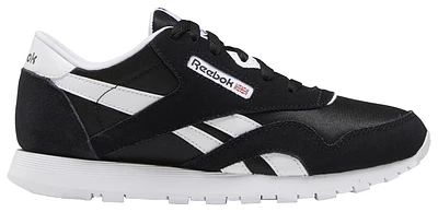 Reebok Boys Classic Leather Nylon - Boys' Grade School Shoes White/Black/Black