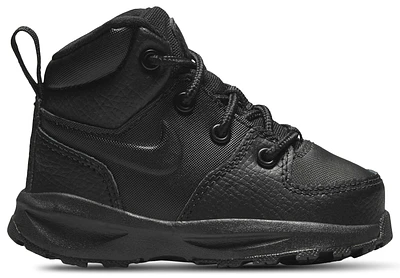 Nike Boys Nike Manoa '17 Leather - Boys' Toddler Shoes Black/Black/Black Size 04.0