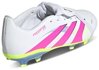 adidas Boys adidas Predator League Folded Tongue FG/MG - Boys' Grade School Soccer Shoes Lucid Lemon/White/Lucid Pink Size 06.0