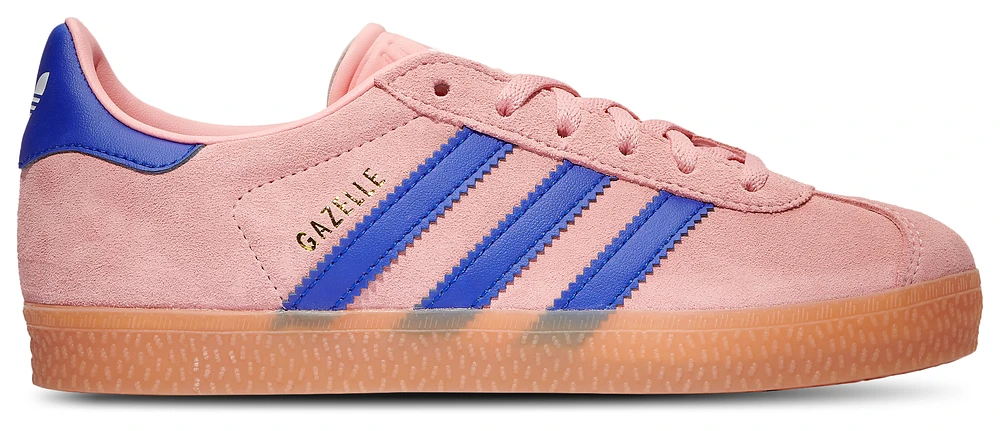 adidas Originals Girls adidas Originals Gazelle - Girls' Preschool Shoes Blue/Pink Size 13.0