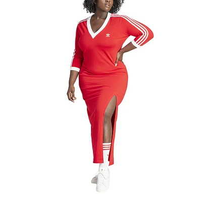 adidas Originals adicolor 3-Stripes V-Neck Maxi Dress (PS) - Women's