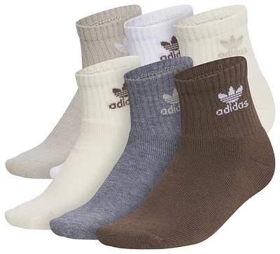 adidas Originals Trefoil 6-Pack Quarter Socks 5-7 - Boys' Grade School