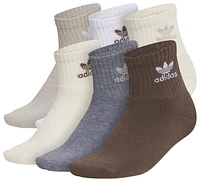 adidas Originals Trefoil 6-Pack Quarter Socks 5-7 - Boys' Grade School