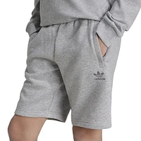 adidas Originals Boys Fleece Shorts - Boys' Grade School Medium Grey Heather