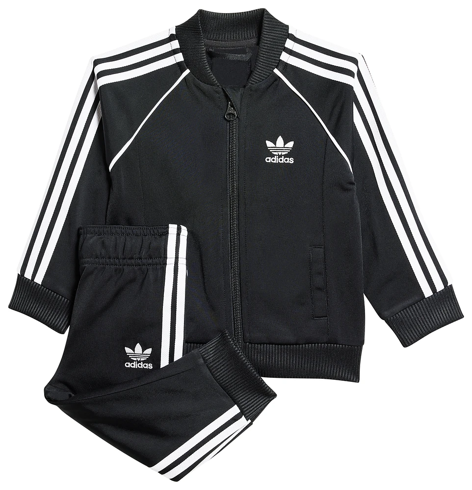 adidas Originals Boys Superstar Track Suit - Boys' Toddler Black/White
