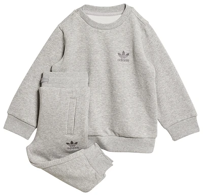 adidas Originals Boys Trefoil Essentials Lifestyle Joggers Set - Boys' Toddler Medium Grey Heather