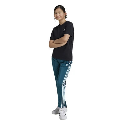 adidas Originals Boys adidas Originals Superstar Track Pants - Boys' Grade School White/Teal Size M