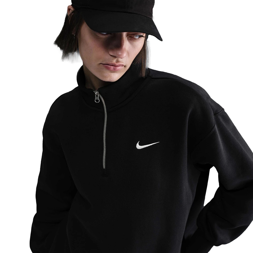 Nike NSW Phoenix Fleece Oversized Long Quarter-Zip - Women's