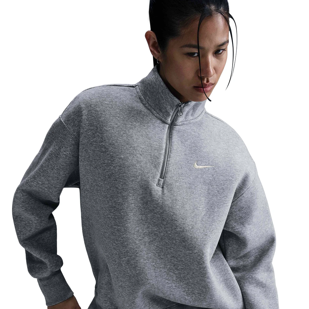 Nike NSW Phoenix Fleece Oversized Long Quarter-Zip - Women's