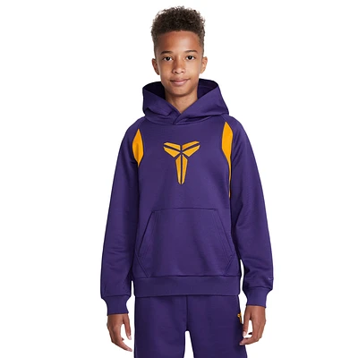 Nike Boys Kobe TF Fundamental Pullover Hoodie PD - Boys' Grade School Court Purple