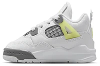 Jordan Boys Jordan Retro 4 - Boys' Toddler Shoes White/Yellow Size 07.0