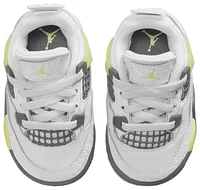Jordan Boys Jordan Retro 4 - Boys' Toddler Shoes White/Yellow Size 07.0