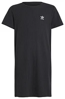 adidas Originals Girls Rib Knit Dress - Girls' Grade School Black
