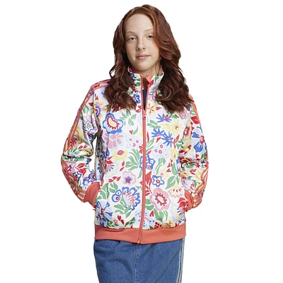 adidas Originals Boys adidas Originals Firebird x Liberty London Track Top - Boys' Grade School Cloud White/Multicolor Size M