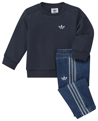 adidas Denim Set - Girls' Toddler