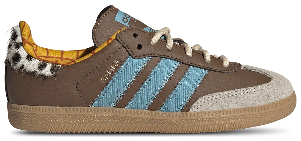 adidas Boys adidas Originals Samba - Boys' Preschool Shoes Preloved Blue/Preloved Brown Size 03.0