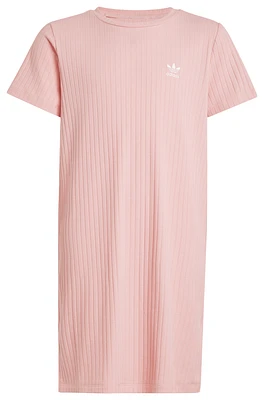adidas Originals Girls Rib Knit Dress - Girls' Grade School Semi Pink Spark