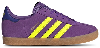 adidas Originals Girls Gazelle J - Girls' Grade School Basketball Shoes Active Purple/Solar Yellow/Collegiate Purple