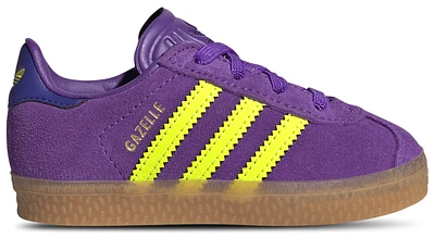 adidas Originals Girls Gazelle - Girls' Toddler Shoes Active Purple/Solar Yellow/Collegiate Purple