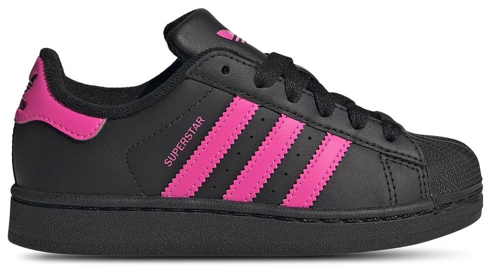 adidas Girls Originals Superstar II - Girls' Preschool Shoes Pink/Black