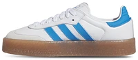 adidas Originals Girls Sambae - Girls' Grade School Shoes White/Bright Blue/Metallic Gold