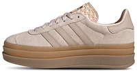 adidas Originals Girls Gazelle Bold - Girls' Grade School Running Shoes Beige/Grey/Brown