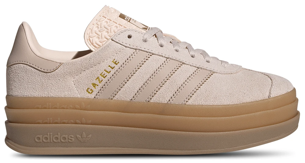adidas Originals Girls Gazelle Bold - Girls' Grade School Running Shoes Beige/Grey/Brown
