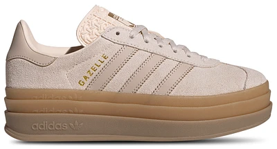 adidas Originals Girls Gazelle Bold - Girls' Grade School Running Shoes Beige/Grey/Brown