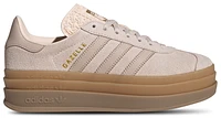 adidas Originals Girls Gazelle Bold - Girls' Grade School Running Shoes Beige/Grey/Brown