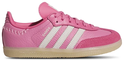 adidas Girls Samba - Girls' Preschool Shoes Bliss Pink/Off White