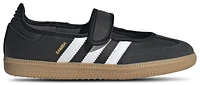 adidas Originals Girls adidas Originals Samba Jane - Girls' Grade School Running Shoes Black/White Size 04.5