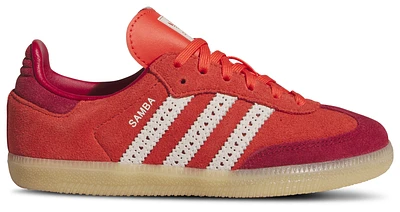 adidas Originals Girls Samba - Girls' Preschool Shoes Red/White/Red