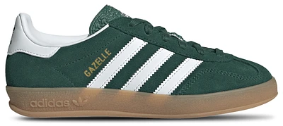 adidas Originals Boys Gazelle Indoor - Boys' Grade School Running Shoes Collegiate Green/White