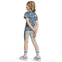 adidas Originals Girls x Liberty London Shorts & T-Shirt Set