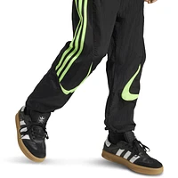 adidas Originals Boys Teamgeist Track Pants - Boys' Grade School Black/Signal Green