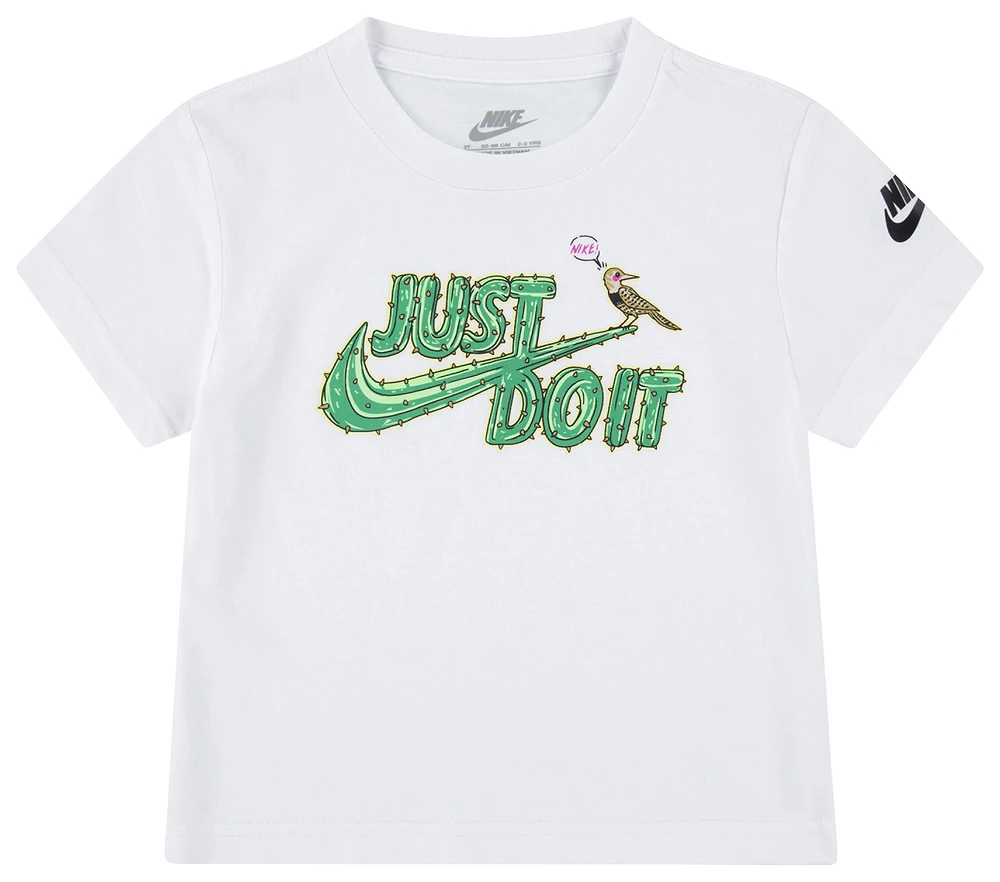 Nike Boys Graphic Icon T-Shirt - Boys' Toddler White/White