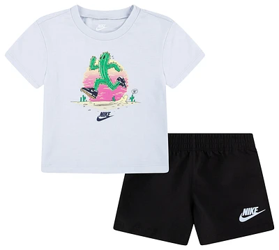 Nike Boys Grow For It Shorts Set - Boys' Infant Black/Black