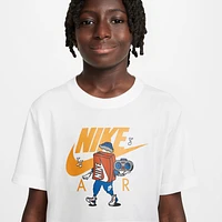 Nike Boys Nike Boxy 2 T-Shirt - Boys' Grade School White/Multi Size L