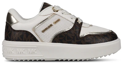Michael Kors Girls Emmet Rumi - Girls' Preschool Shoes Brown Monogram/White
