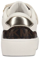 Michael Kors Girls Jem Rumi - Girls' Toddler Shoes White/Brown Monogram