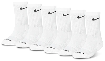 Nike 6 Pack Dri-FIT Performance Basic Crew Socks - Boys' Preschool