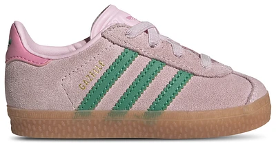 adidas Originals Girls Gazelle - Girls' Toddler Shoes Court Green/Clear Pink/Gum