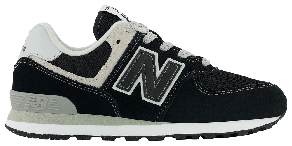 New Balance Boys 574 Core - Boys' Preschool Running Shoes Black/White