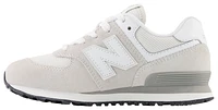 New Balance Boys 574 - Boys' Preschool Shoes White/Grey