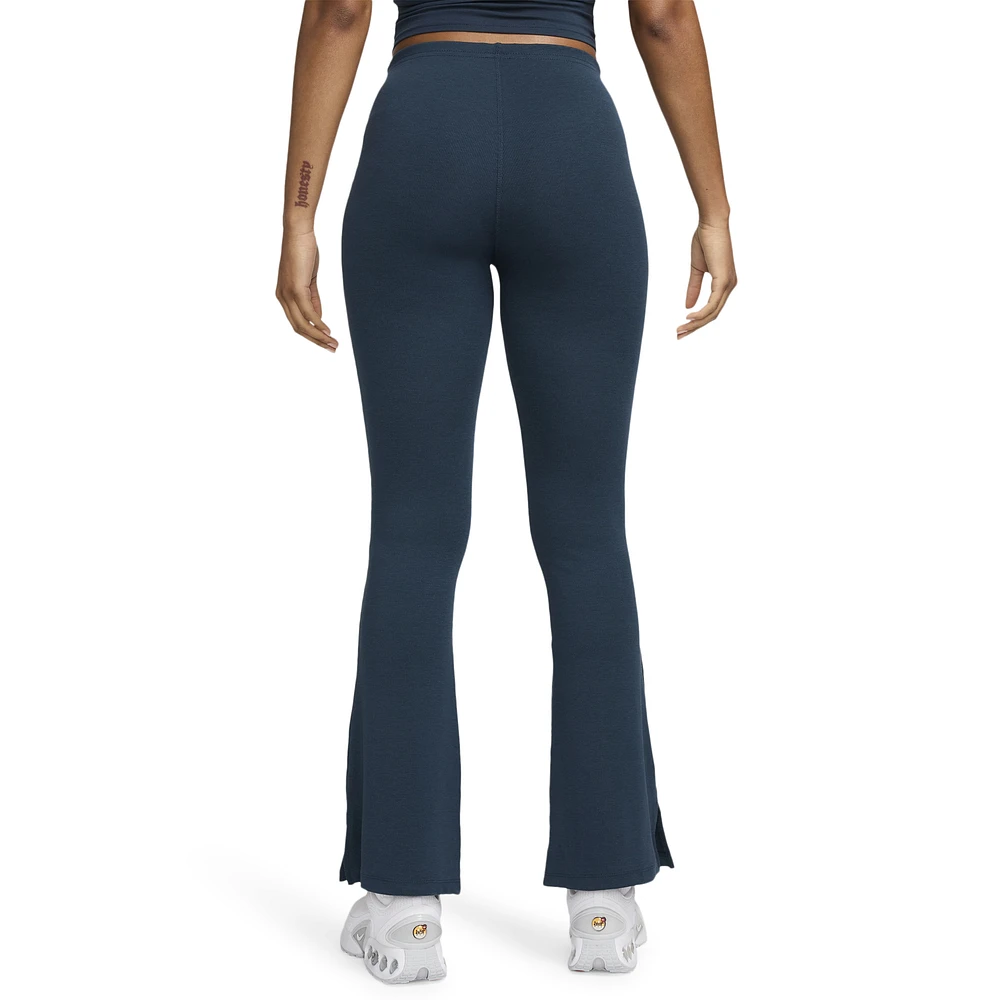 Nike NSW Chill Knit Mediun Rib Flare Pant - Women's