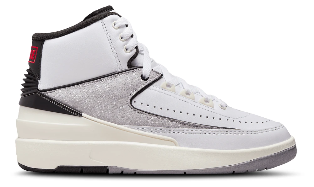Jordan Boys Retro 2 - Boys' Grade School Shoes White/Fire Red/Black