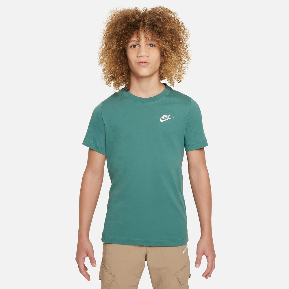 Nike Boys Futura T-Shirt - Boys' Grade School Olive/White