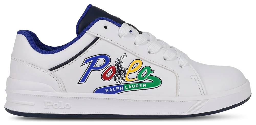 Ralph Lauren Polo Girls Heritage Court IV Graphic - Girls' Preschool Shoes White/Multi