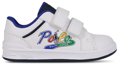 Ralph Lauren Polo Girls Heritage Court IV Graphic Ez - Girls' Toddler Shoes White/Multi