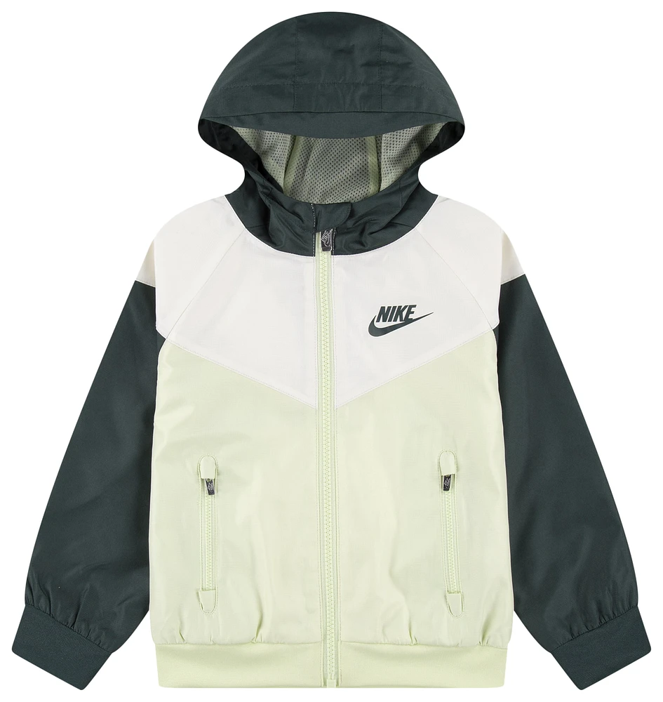 Nike Boys Windrunner Jacket - Boys' Toddler Oil Green/White